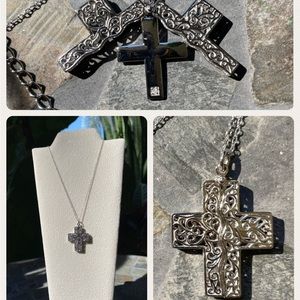 0.01ct. Diamond Hidden Cross Pendant NK